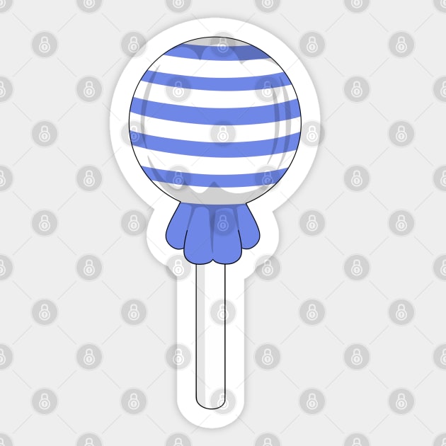 Deep blue stripe lollipop Sticker by MickeyEdwards